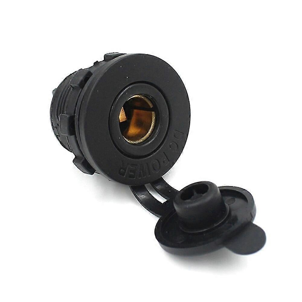 1pcs Eu Plug Motorcycles Cigarette Lighter Socket Modified Waterproof Car Charger Socket