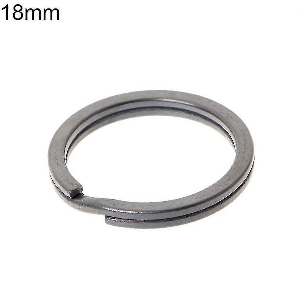 1pc Titanium Metal Key Keychain Round Hanging Circle