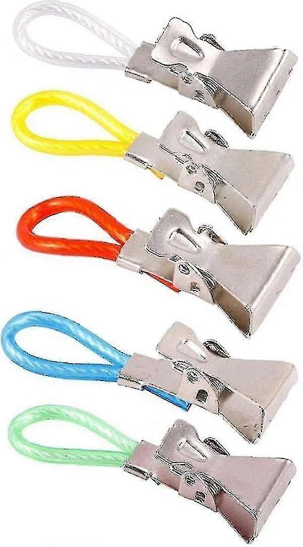 منشفة الشاي شنقا مقاطع مشبك معدني على السنانير الحلقات مقاطع منشفة اليد للمطبخ حمام الشاطئ (2 مجموعة من 10 قطع ، متعدد الألوان) -z