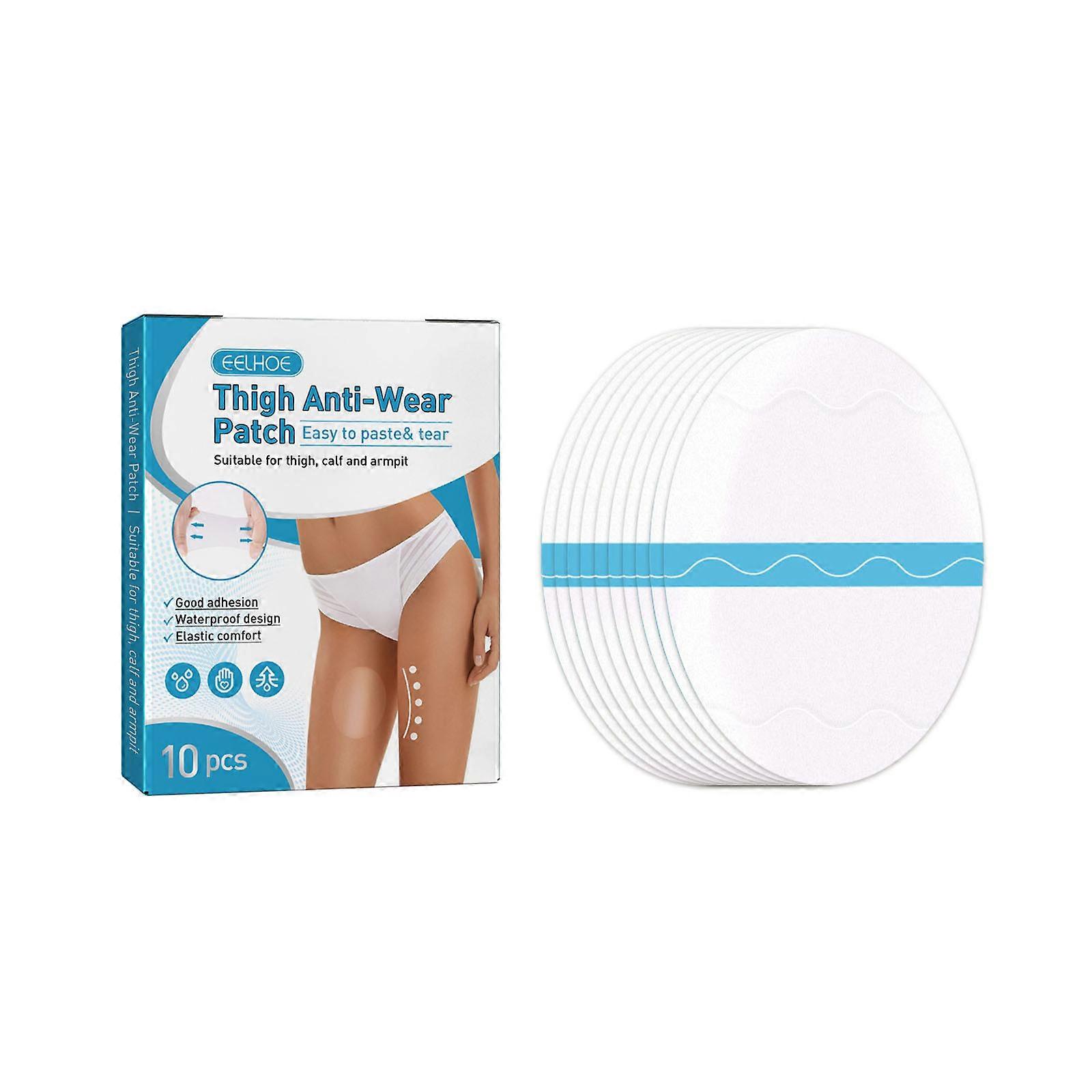 10PC Thigh Disposable Ultra-Thin Anti-Friction Pads, Thigh Inner Anti-Chafing Sticker Paste, Prevent Chafing Thigh Tape