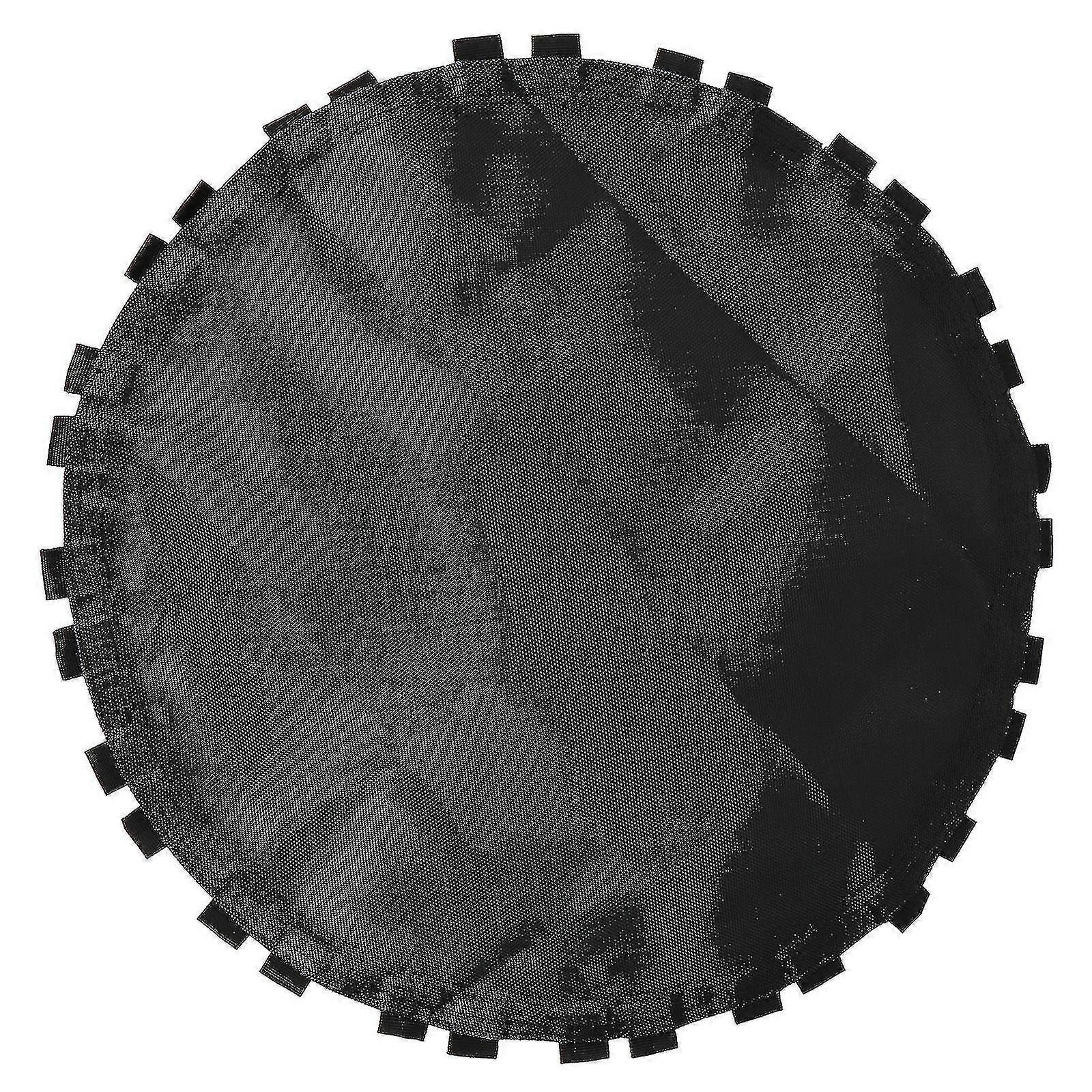 1pc Black Trampoline Replacement Jumping Mat Trampoline Round Mat With Hooks