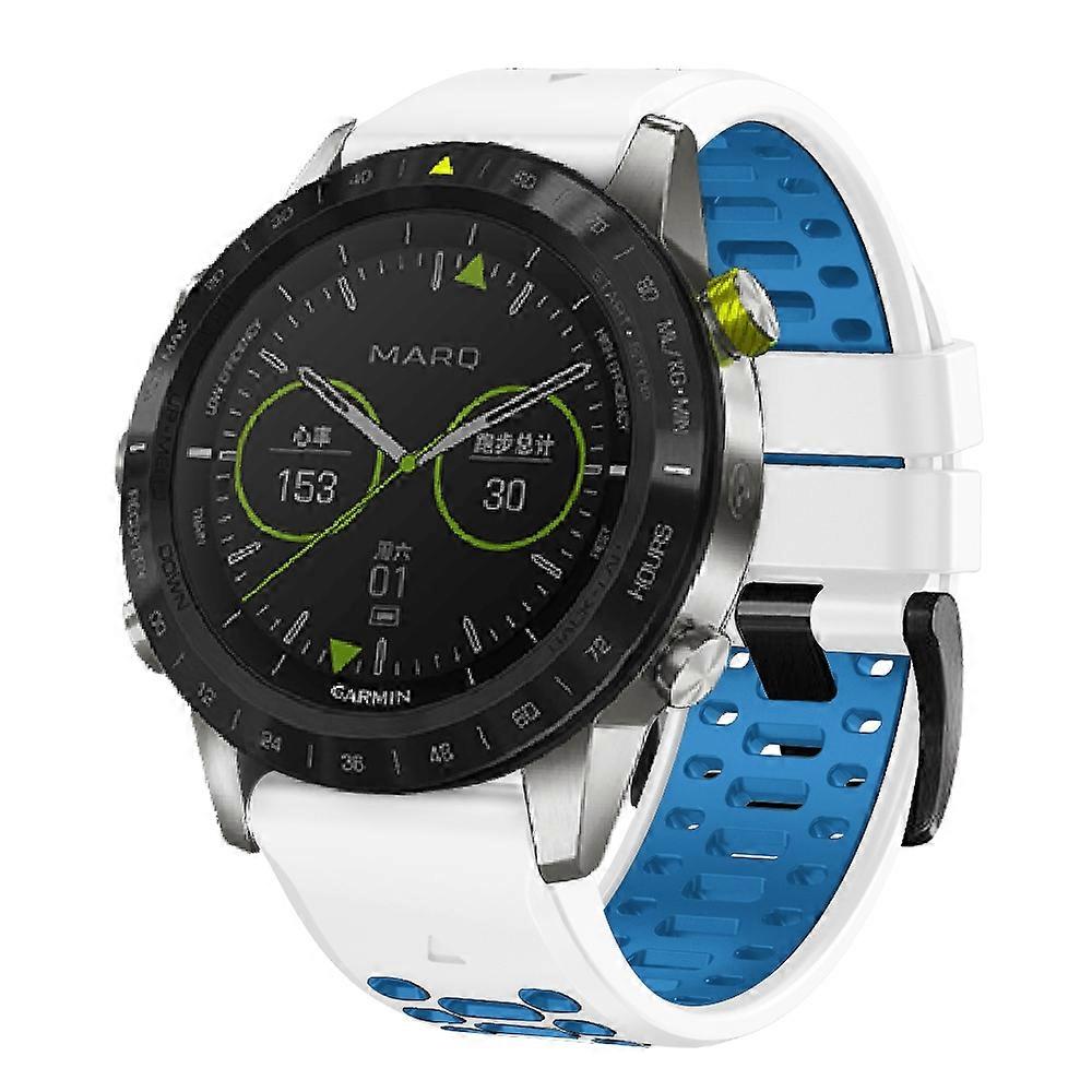 Two Color Silicone Strap For Garmin Fenix 7X 26mm
