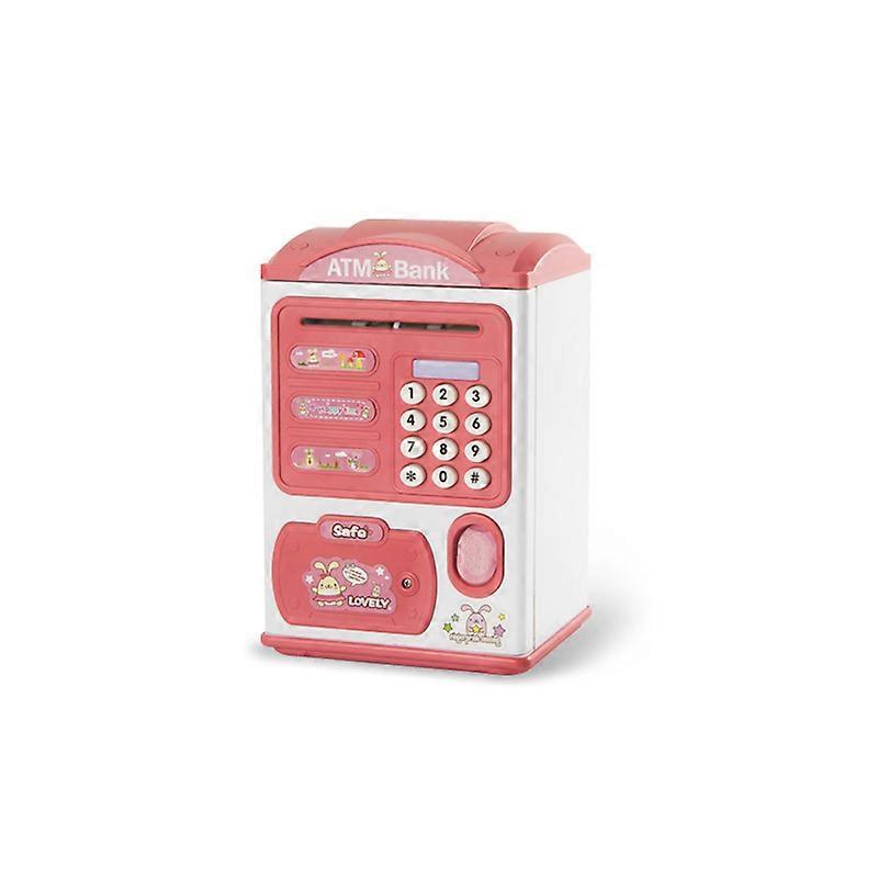 Automatic Electronic Piggy Bank ATM Password Money Box Cash Coin Saving Box ATM Bank Safe Box Automatic Deposit Banknote Toys
