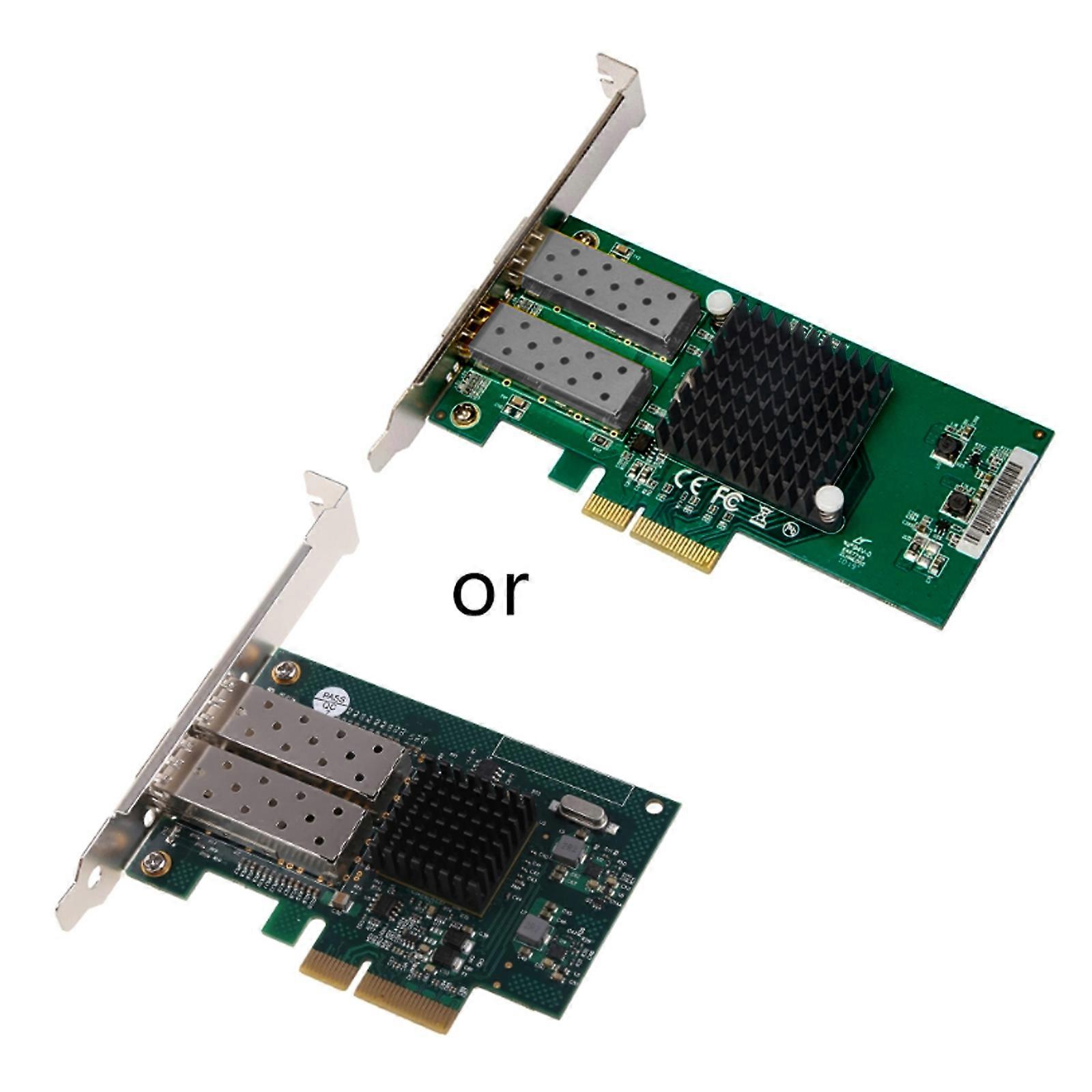 PCIE 4X Network Card for Intel 82576 Ethernet 1000Mbps Desktop SFP X2 Ports Nic