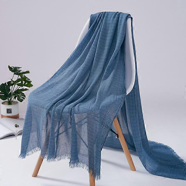 Striped Acrylic Scarf Air Conditioning Towel Beautiful Beach Wrap New Spring Wool Lady Shawl Muslim Hijab Big Size Soft Feeling