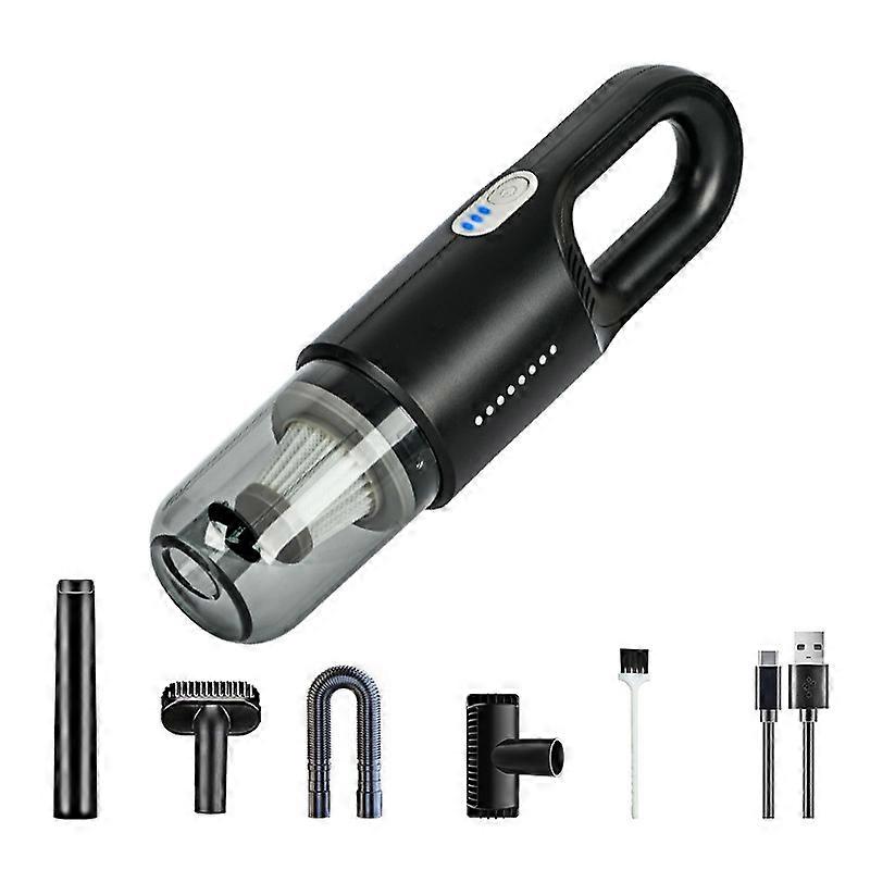 Wireless Car Handheld Vacuum Cleaner Black Two-speed Adjustment 11.1V