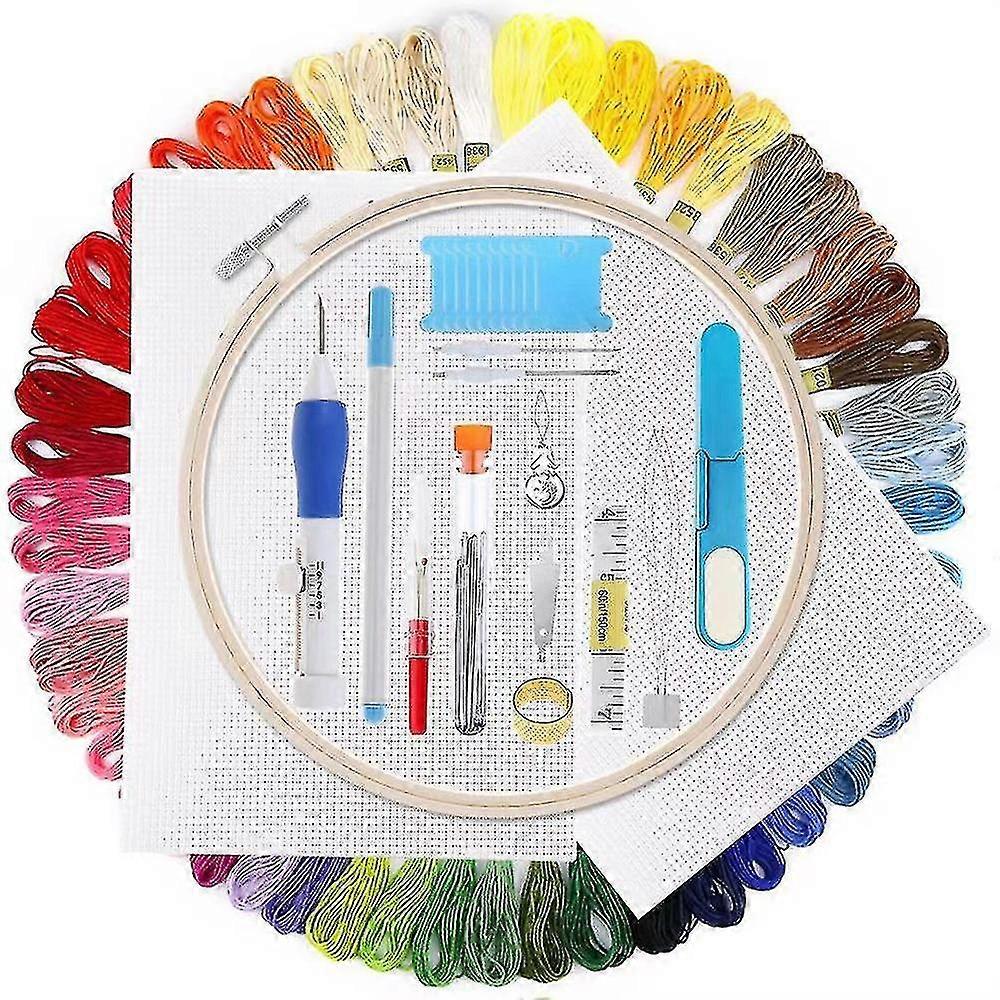 87pcs Embroidery Kit Punch Needle Embroidery Patterns Punch Needle Kit