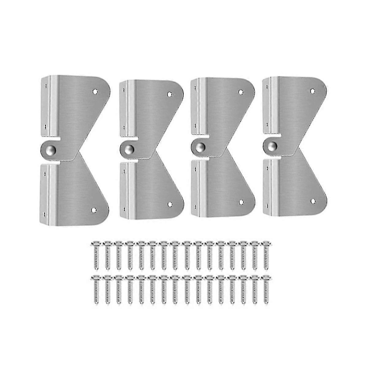 4pcs Gutter Extension Hinge, Downspout Extension Flip-up Hinge, Easy Installation Any Size Rectangl