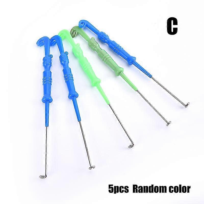 5 Pcs Fishing Universal Fly Nail Knot Tying Extractor Hook Remover Quick Knot Loop