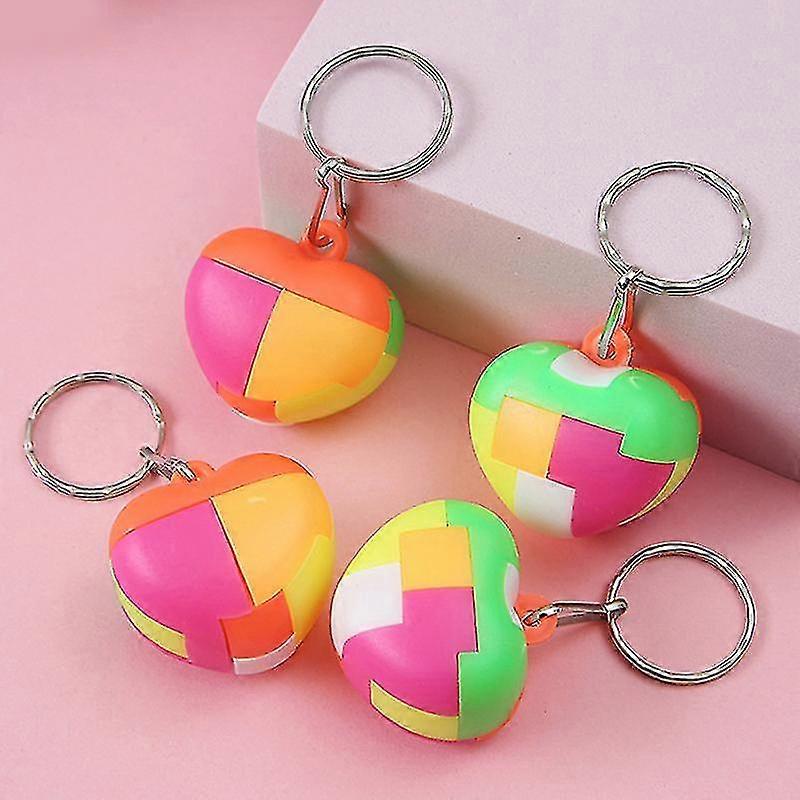 4db Puzzle Luban zár kulcstartó Magic Cube gyerek játékok gyerekeknek Felnőtt Antistressz