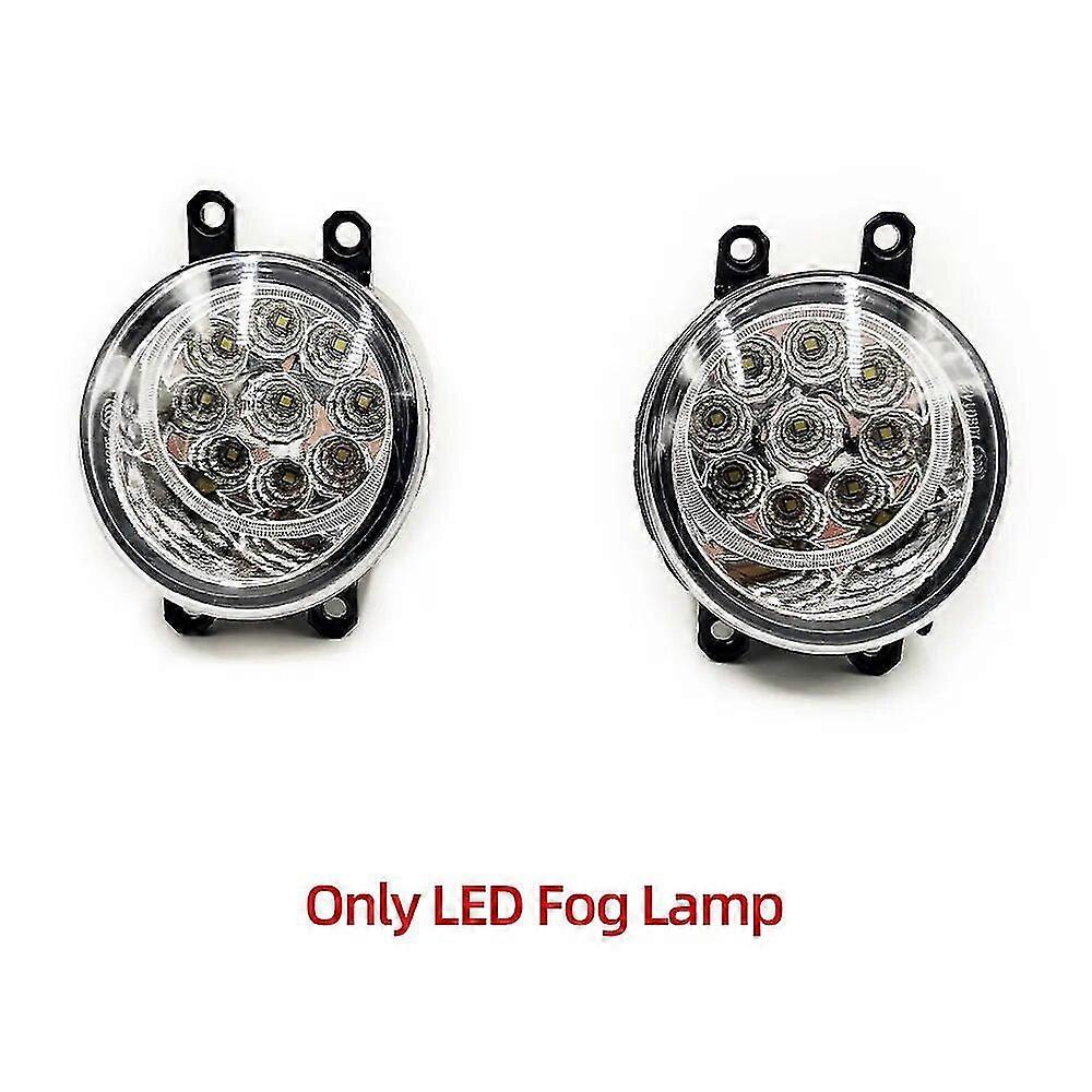 Fog Light For Toyota Fortuner 2015 2016 2017 2018 2019 2020 LED DRL Daytime Running Lights with yellow turn Signal