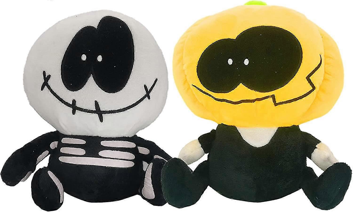 10" 2pcs Friday Spooky Month Skid And Pump Plush Plushies
