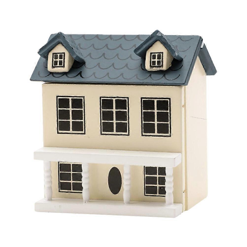 Miniaturowy model domu Mały drewniany dom Dekoracyjny model domu Uroczy mini dom