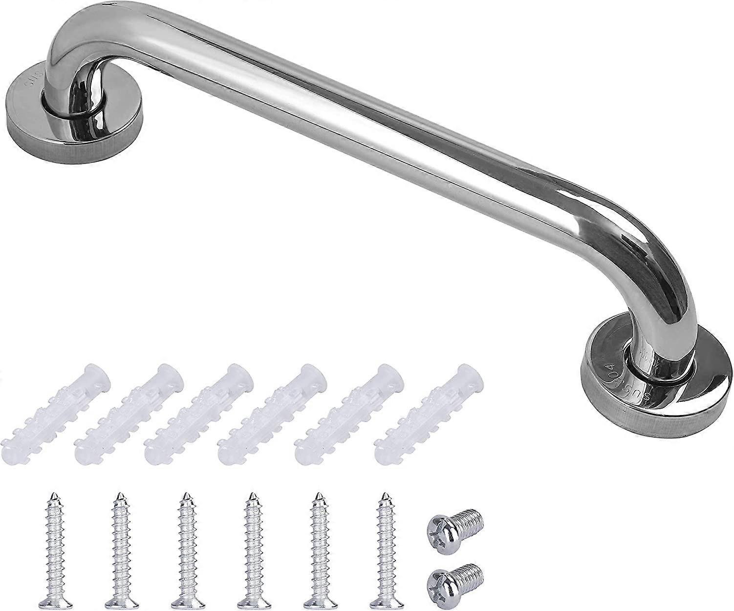 Rustfritt stål Grab Bar Bad Badekar Håndtak WC toalett for eldre / funksjonshemmede / barn / gravide 40cm