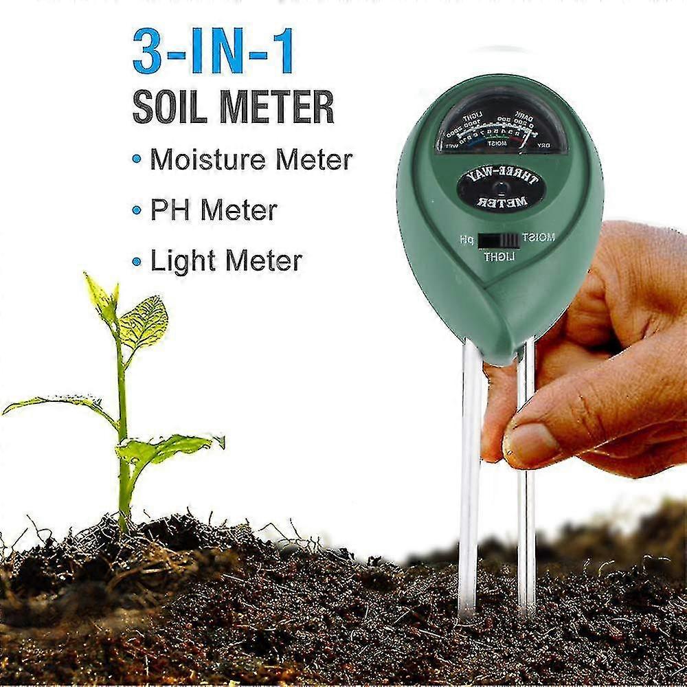 3-in-1 Soil Tester Moisture Meter, Multi-purpose Soil Ph Meter Tw