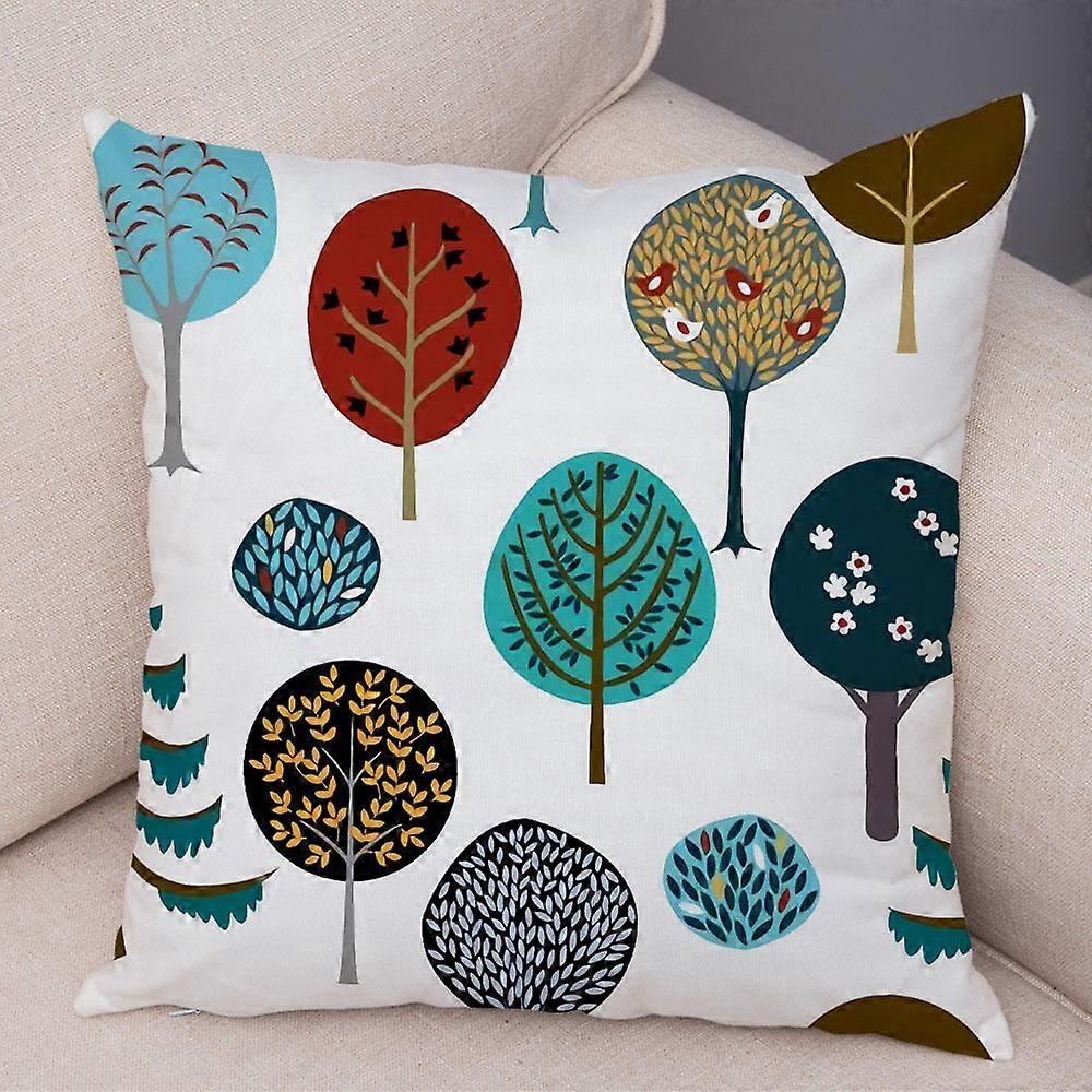 Print Pillowcase Sofa Cushion Cover Design Style -535