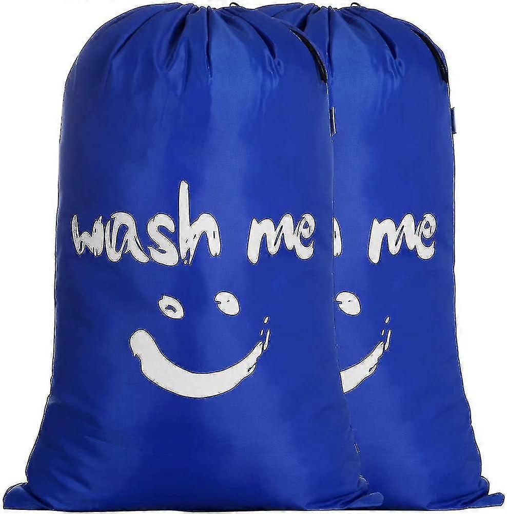 2 Pack Laundry Bag Extra Large 100l. Foldable Storage Bag With Drawstring Cord