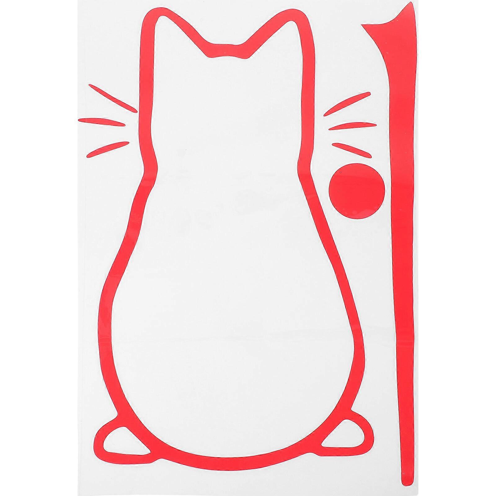 Creative Cartoon Cat Car Sticker Kitten Pattern Car Window Multi-use Decal