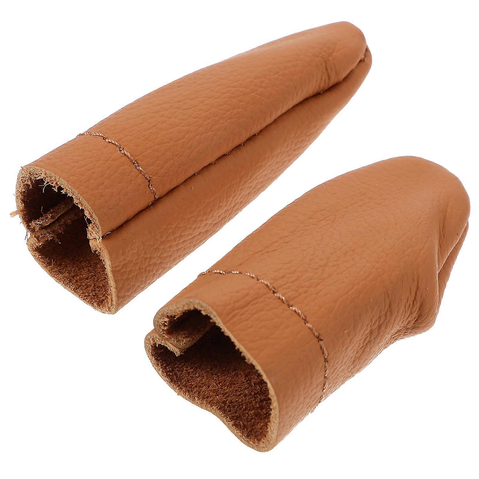 2 Pcs Thumb Protector Aiguilles à coudre Pouce Dé à coudre Brodre Dé à coudre Finger Protector Tricoter Dé à coudre