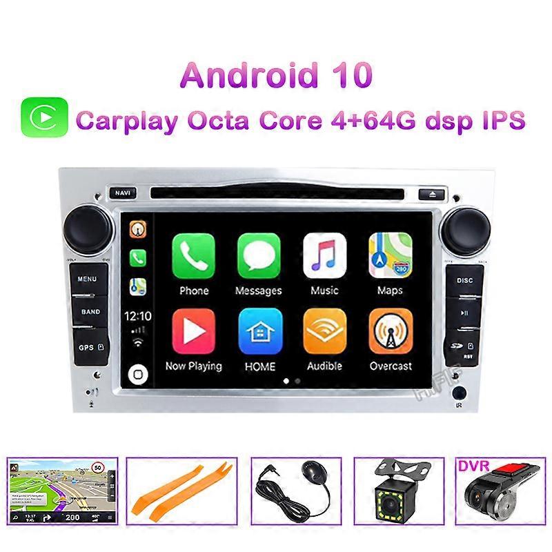 IPS Android 10 Octa Core 2din Car DVD Player Carplay For Opel Corsa Vectra C D Meriva Vivaro Tigra Signum Radio GPS Navi 4G WIFI