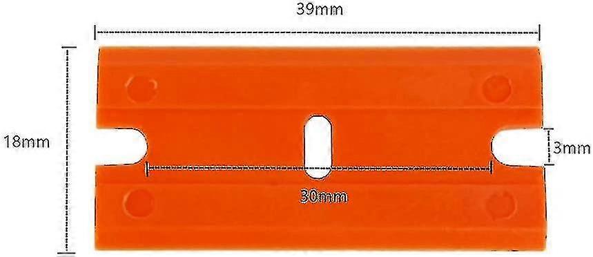 100 Piece Plastic Glass Scraper Replacement, Scraper Hob, Car Decals