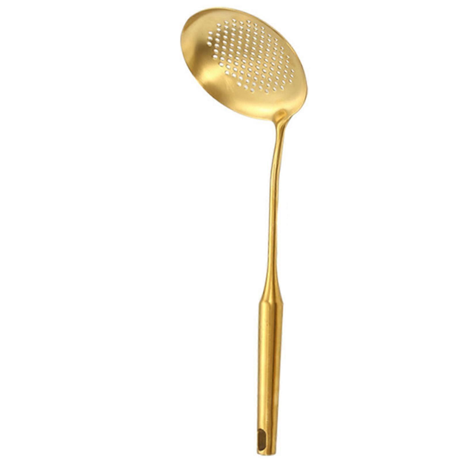 6pc rustfrit stål køkkenredskaber Sæt Guld Suppe slev Spatel Rustproof Moderne Madlavning Gadget