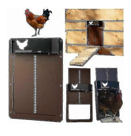 2022new Automatic Chicken Coop Door Opener Light Sensing Chicken Coop Door Timer Control Coop Door Multi-modes Automatic Chicken Door