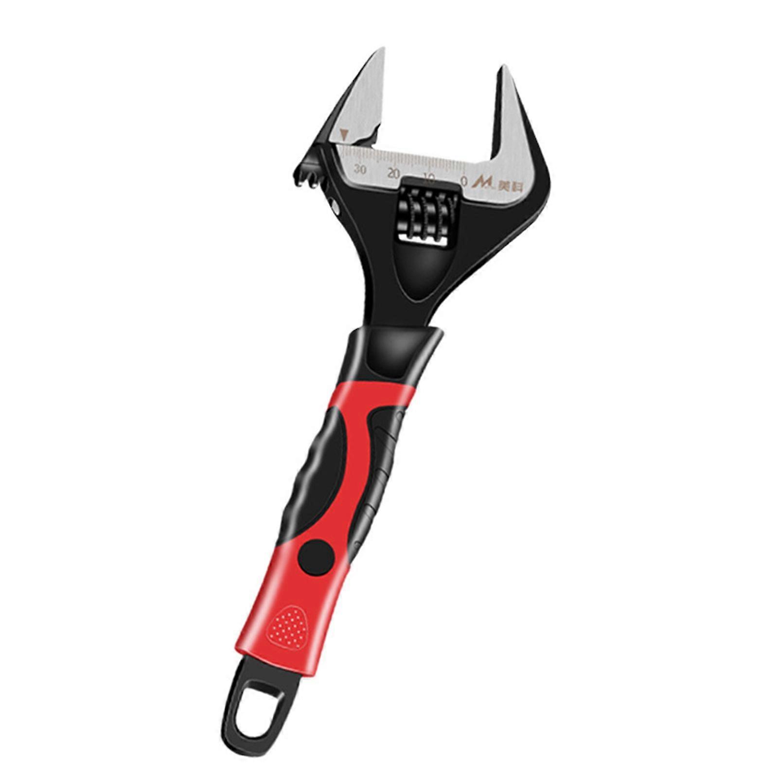 Large Opening Adjustable Wrench Short Handle Spanner 6''/8''/10''/12'' for Home