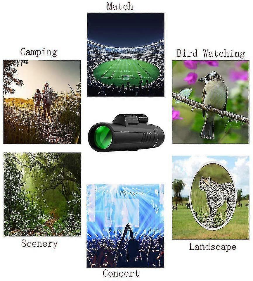 10 * 42 Telescopio monocular, Ed Alcance monocular con Ph A