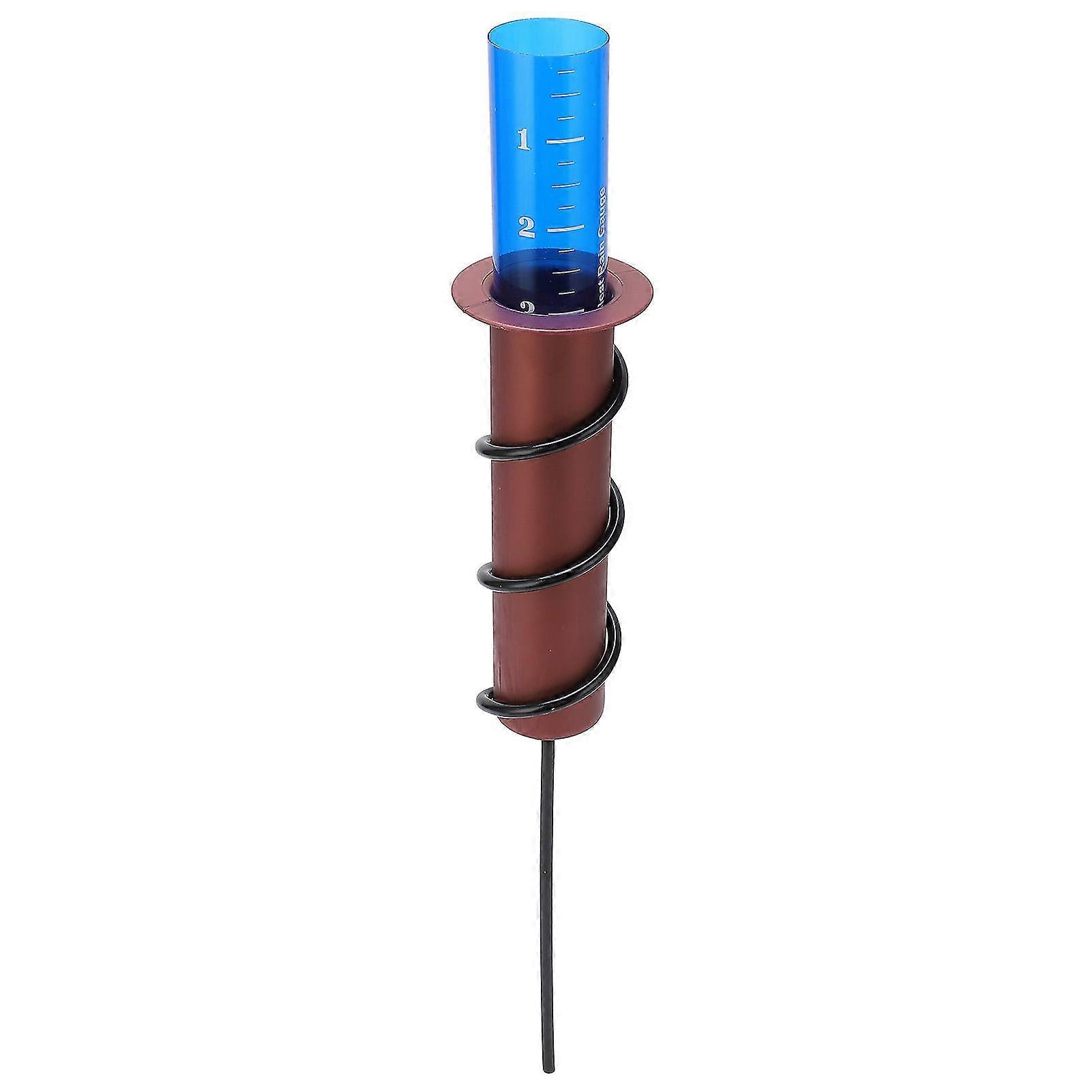 Rain Gauge - Ground Mounted Plastic Cylinder with Scale Straight Insert