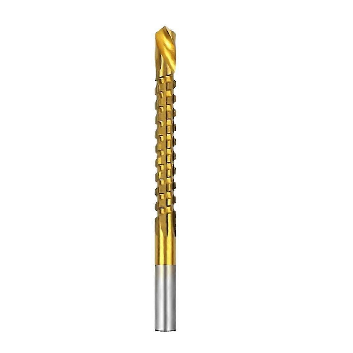 6.5mm Titanium Coated Drill Bit Spiral Jagged Saw Drill Bit Composite Drill Bit Twist Drill Bit