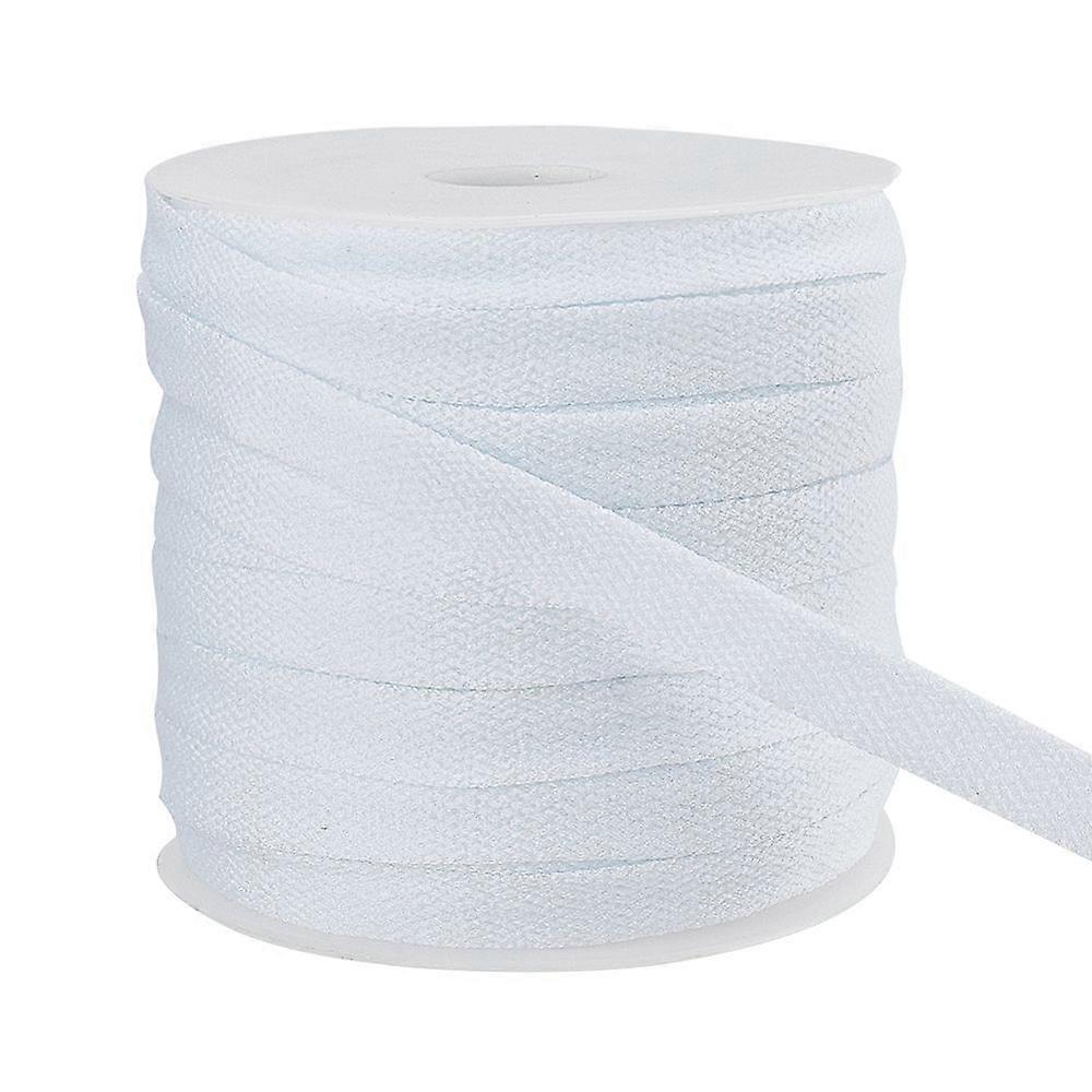 Flat Polyester Soft Drawstring Rope Replacement Drawstring Cord for Coats Pants Shorts with 1pc Plastic Spool White 8.7x1.3mm about 27.34 Yards(25m)/R
