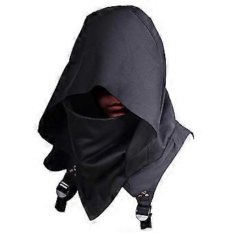 Punk Rogue Cowl Hood Scarf, Winter Unisex Neck Warmer Costume Hooded Cape Hat