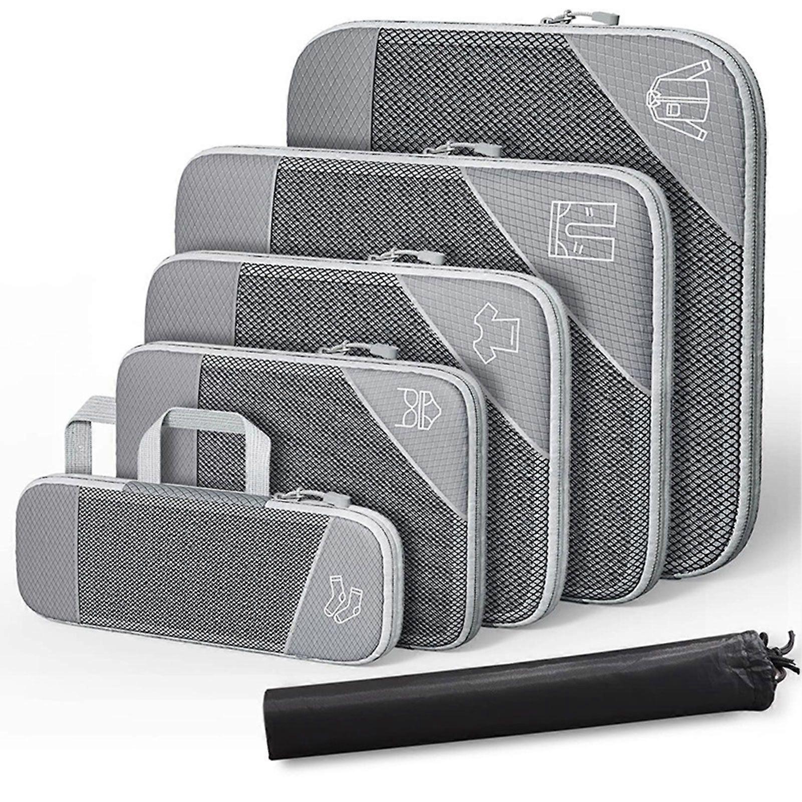 Packing Cubes for Suitcases 3/6pcs Travel Luggage Bag Lightweight Zippered Closures Suitcase Organiser Bag