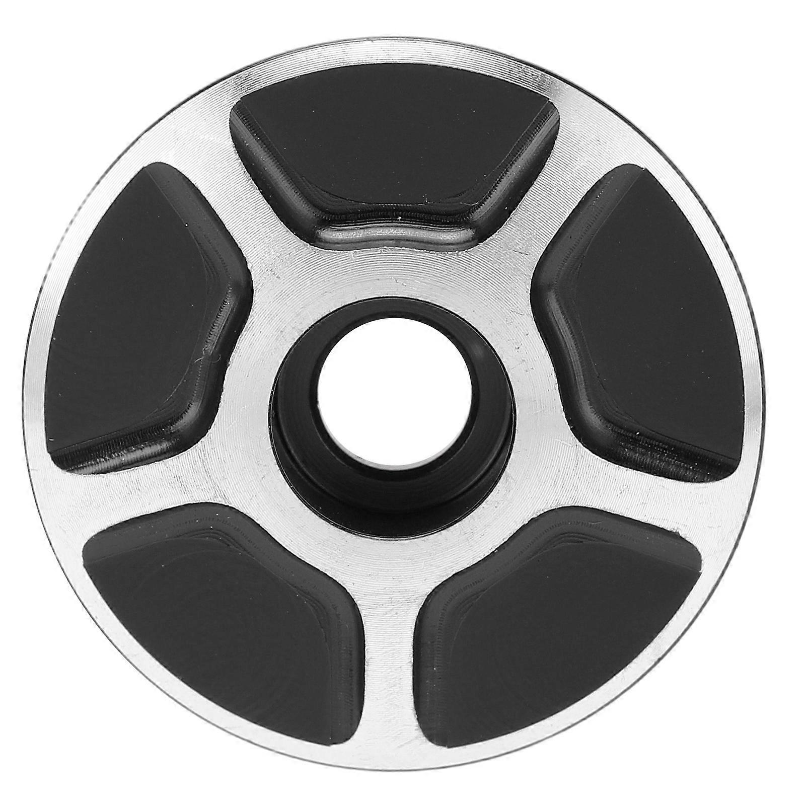 Bicycle Front Fork Headset Cover Replaceable Lightweight Mountain Road Bike Stem AccessoriesBlack