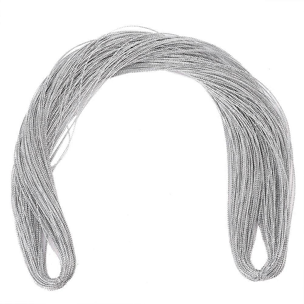 100 Yards Yarn DIY Cord Rope String Thread Hair Packaging Label Clothing Bags AccessoriesSilver