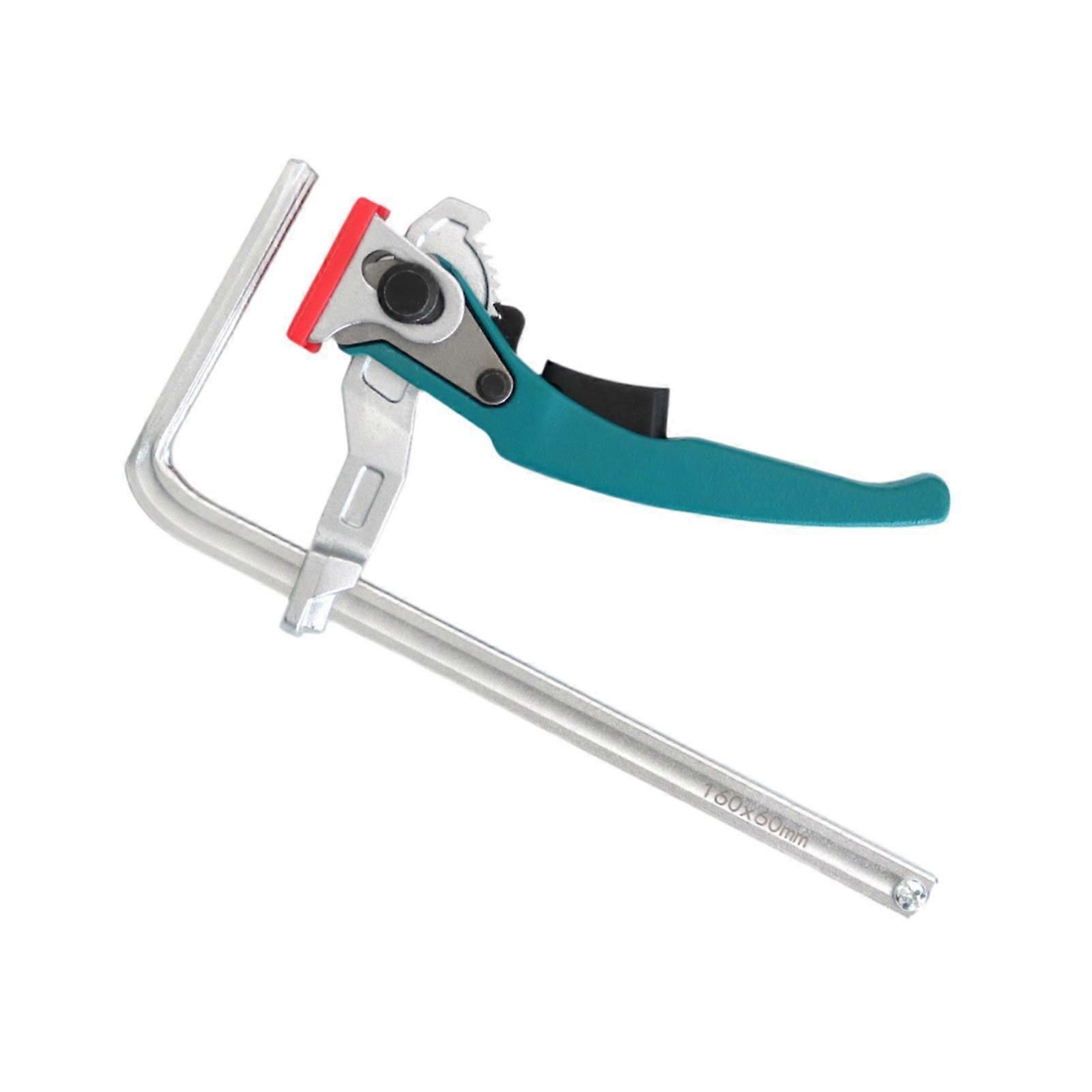 Ratcheting Table Clamp Strong Clamping Force Sturdy Ratchet Guide Rail Clamp 17.3cmx10.9cm