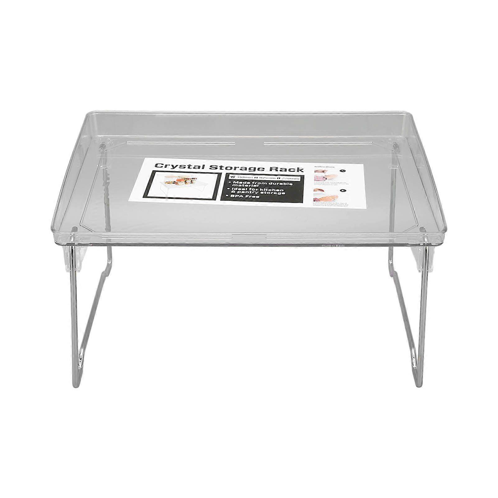 Desk Organizer Rack Metal Foldable Multifunctional Desktop Storage Shelf for Home