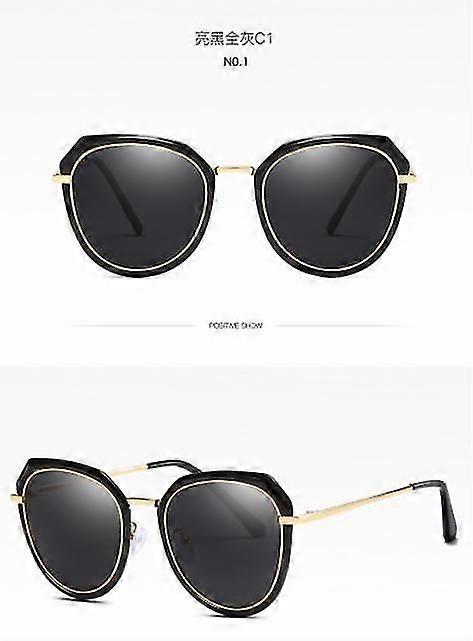 Ladies Trend Large Frame Mirror Sunshade Driving Tac Polarized Sunglasses