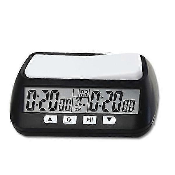 Digital Chess Timer Count Up/down Bonus Delay Chess Clock Portable Professional Digital Chess Clocks Game Timer Count Up Down Black