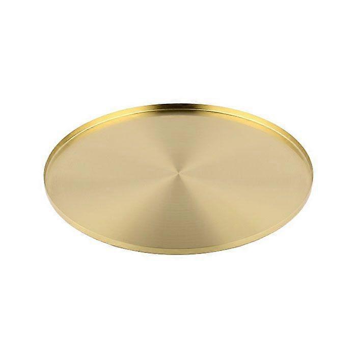 Storage discs - light golden with light edges (edge height 1cm, diameter 36)