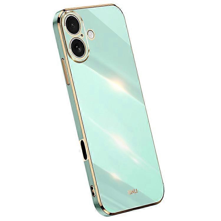 XINLI Compatible For iPhone 16 Case TPU Phone Cover with Electroplating Frame