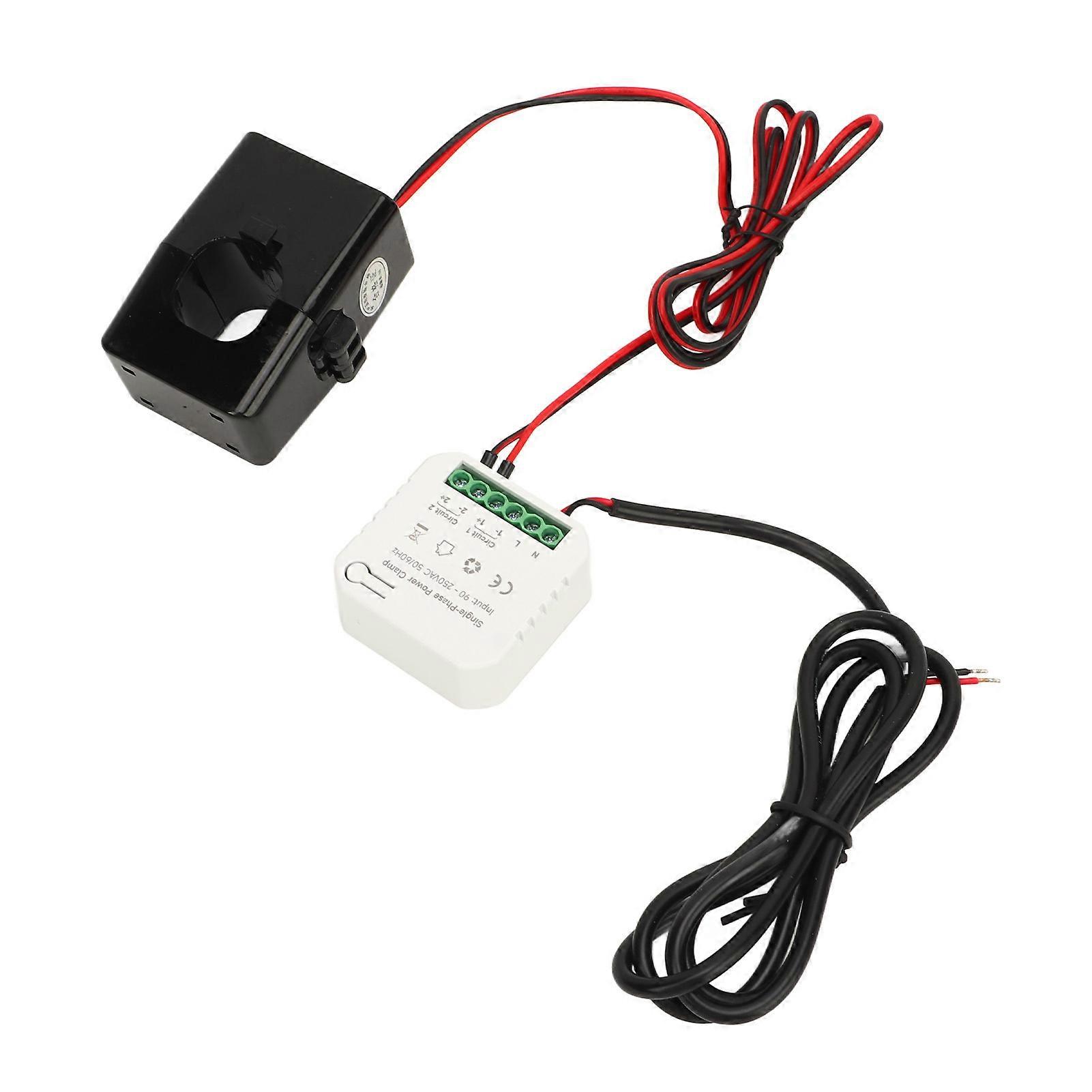WIFI Smart Energy Meter APP Echtzeit-Stromverbrauchsmonitor mit 200A CT Clamp AC90-250V