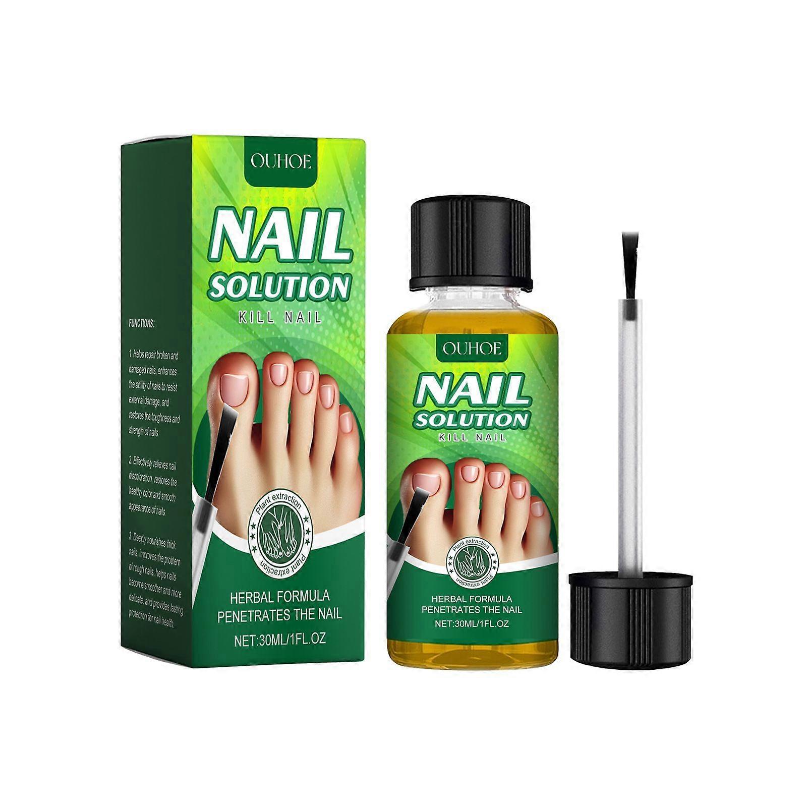 Ouhoe Nail Care Solution Réparation Douce Nettoyage Nourrissant Nail Gloss Solution de Soin des Ongles