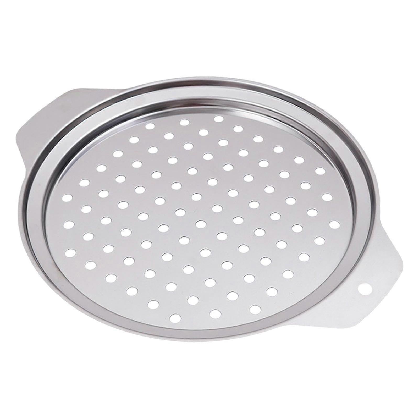 Stainless Steel Multifunction Pot Lid with Built-in Spaghetti Strainer, 3-Quart Capacity, Durable Cooking Accessory