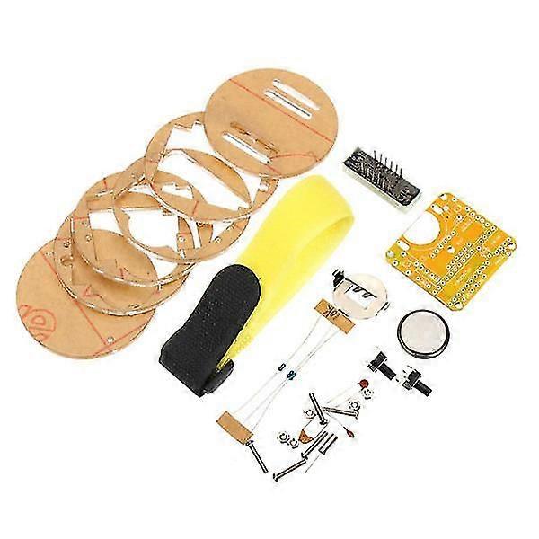 Diy Led Digital Watch Electronic Clock Kit With Transparent Cover