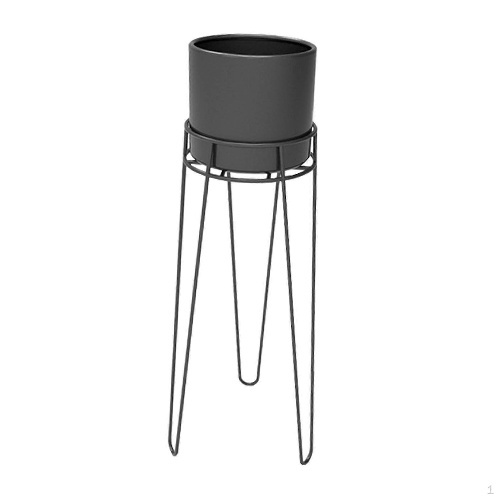 Metal Plant Pot with Stand Indoors Decorative Planter