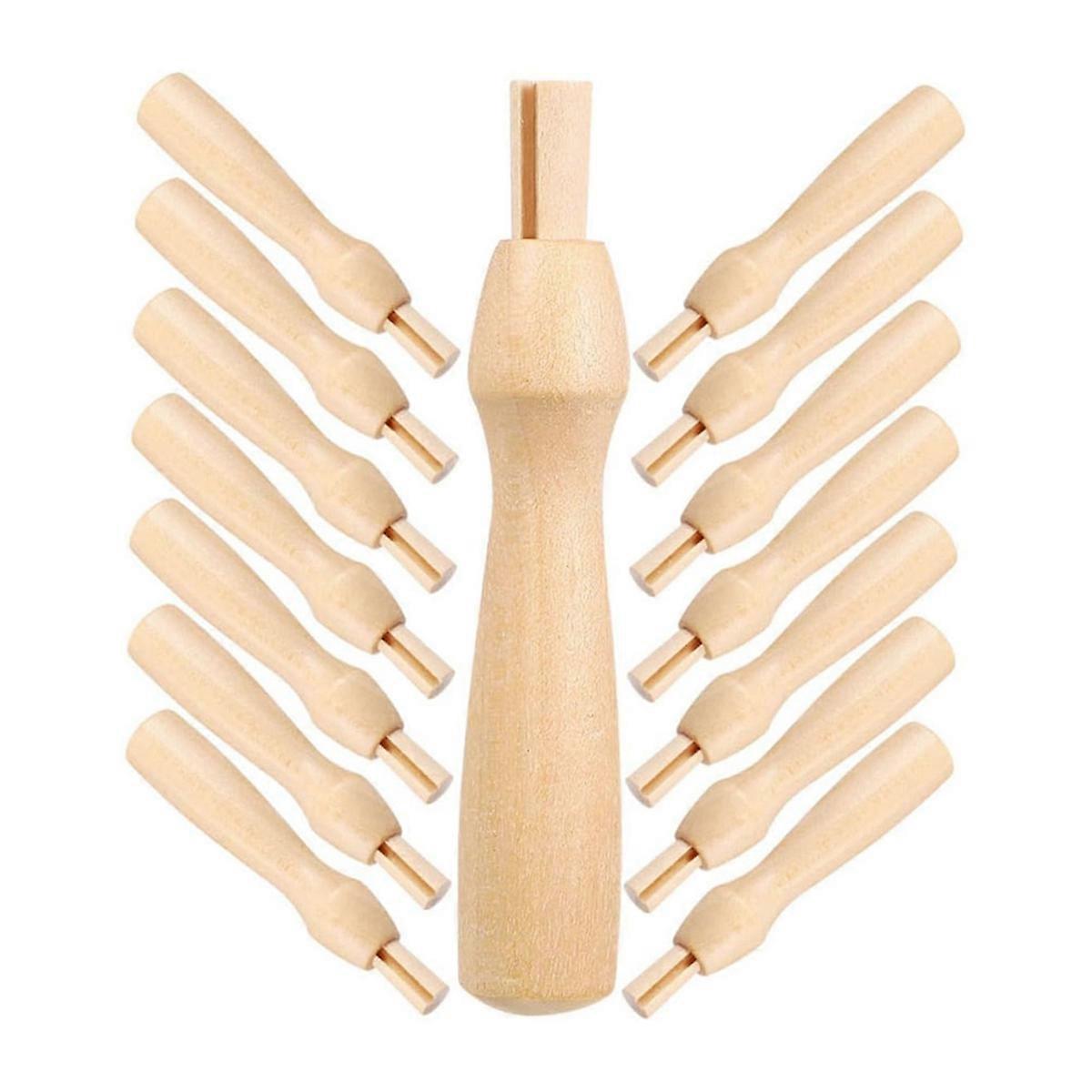 16pcs Poking Fun Tool Felting Needles Handles Felting Handles Needle
