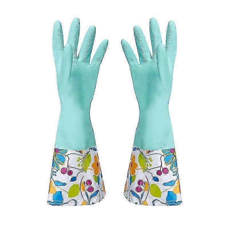 Zimné rukavice na umývanie riadu, Vodeodolná guma Latex Thick Style Plus Velvet, Kuchynské umývanie riadu, Pranie odevov JR2025032601365