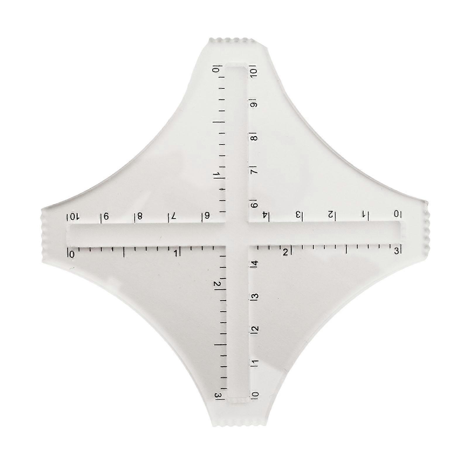 PVC Transparent Density Ruler Knitting Tools for Beginner Designers Artists